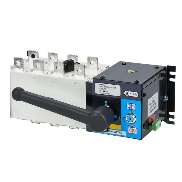 250A Automatic Transfer Switch (ATS) 4-Pole Generator & Main Power Changeover