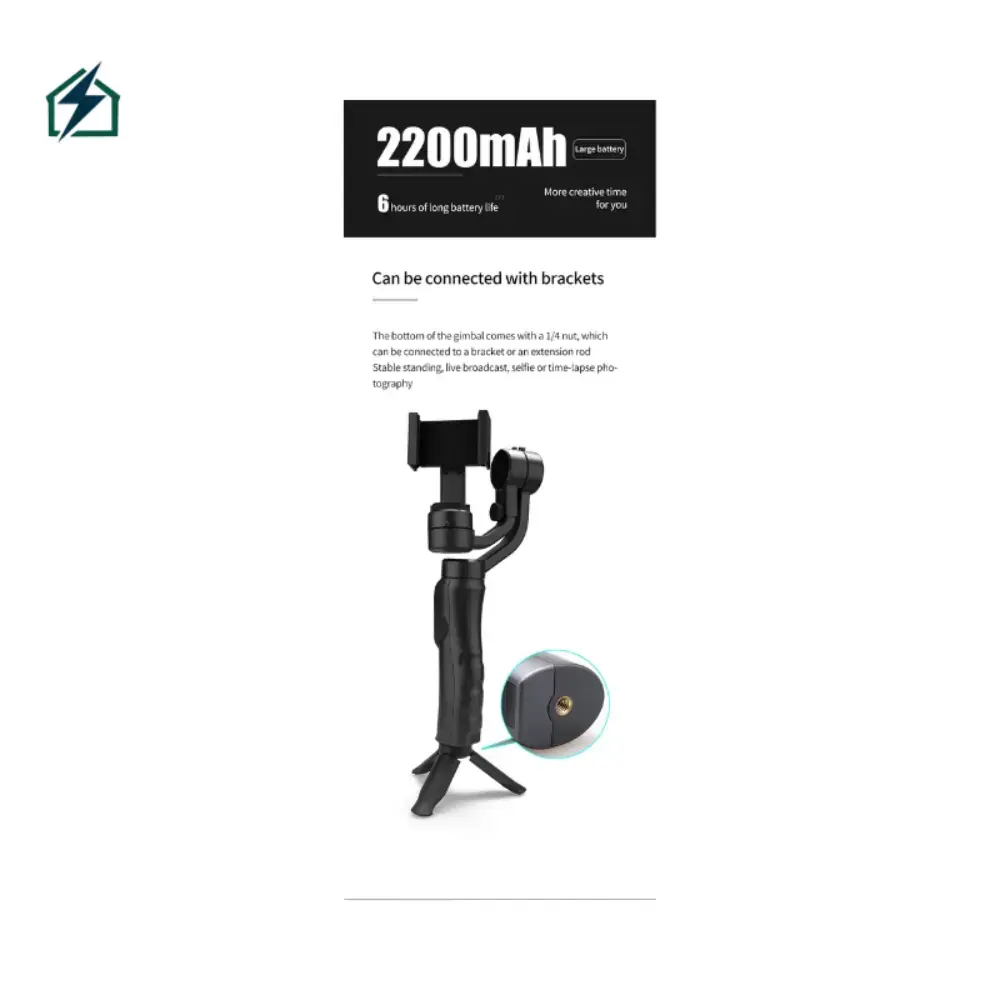 3-Axis Phone Gimbal Ghana – Auto Face Tracking Smartphone Stabilizer for TikTok, Reels & Live Streaming One-Touch Controls