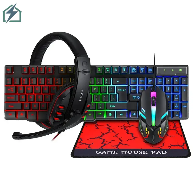 4-in-1 RGB Gaming Keyboard, Mouse & LED Headset Combo – Wired USB Gaming Kit Ghana (3)