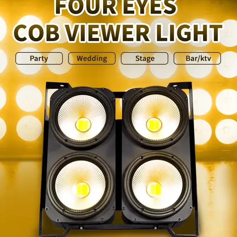 400W 4-Eye COB LED Audience Light with DMX512 for Stage & Events Ghana (5)