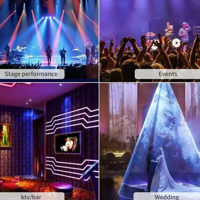 400W 4-Eye COB LED Audience Light with DMX512 for Stage & Events Ghana (6)