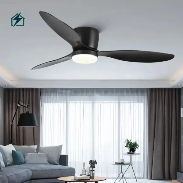 52 Inch Ceiling Fan with LED Light & Remote Control Ghana | Modern Energy-Saving Ceiling Fan
