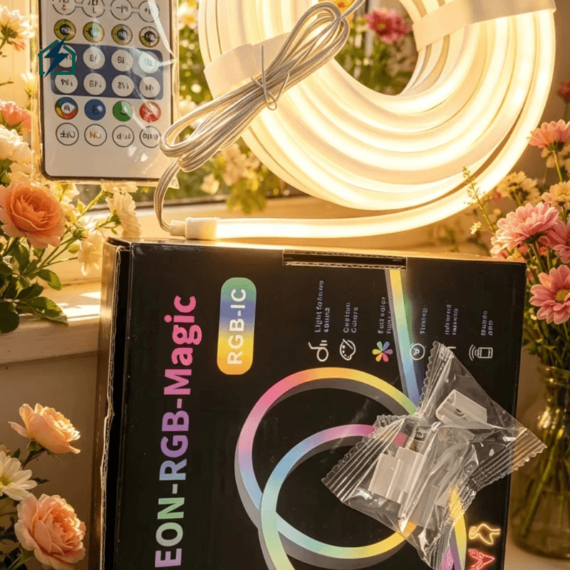 ✔ 5M RGB-IC Neon LED Strip Light Cuttable Design for Custom Installation