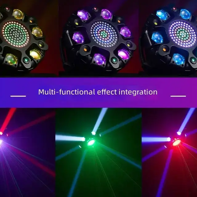 6-Arm RGBW Shake Head LED Effect Light with DMX512 for KTV, Bars & Events Ghana (2)
