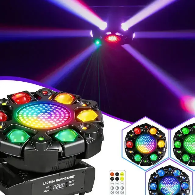 6-Arm RGBW Shake Head LED Effect Light with DMX512 for KTV, Bars & Events Ghana (5)