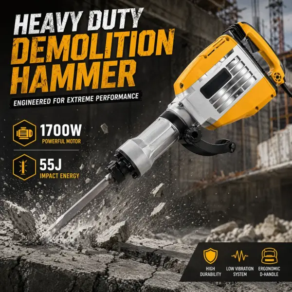65A/85A Heavy-Duty Electric Demolition Drill — 220V Industrial Crushing Tool