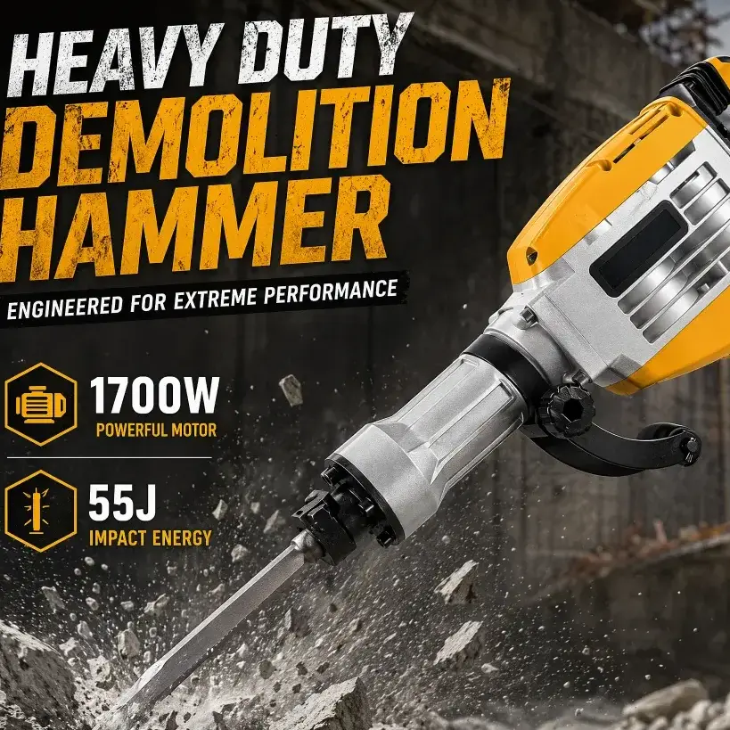 65A85A Heavy-Duty Electric Demolition Drill — 220V Industrial Crushing Tool Ghana (3)
