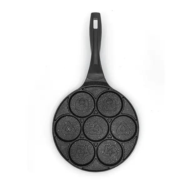 7-Hole Breakfast Pan Ghana – Non-Stick Pancake, Waffle & Crepe Pan