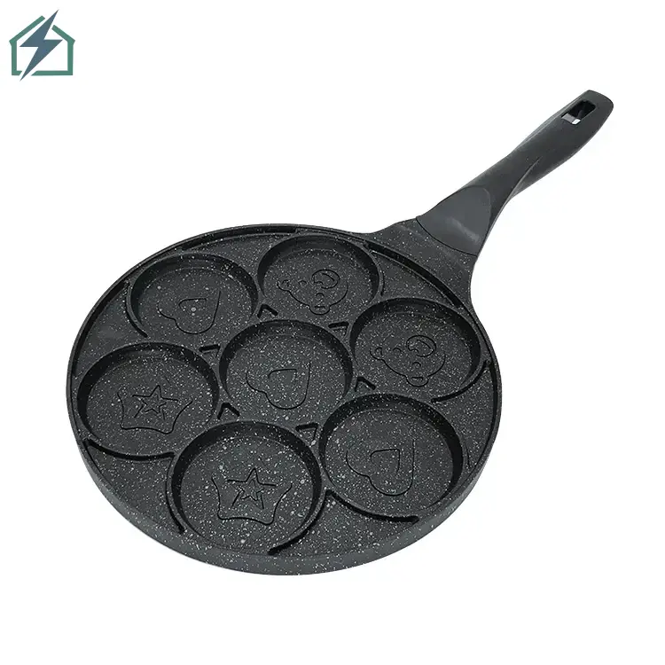 7-Hole Breakfast Pan Ghana – Non-Stick Pancake, Waffle & Crepe Pan 1 (6)