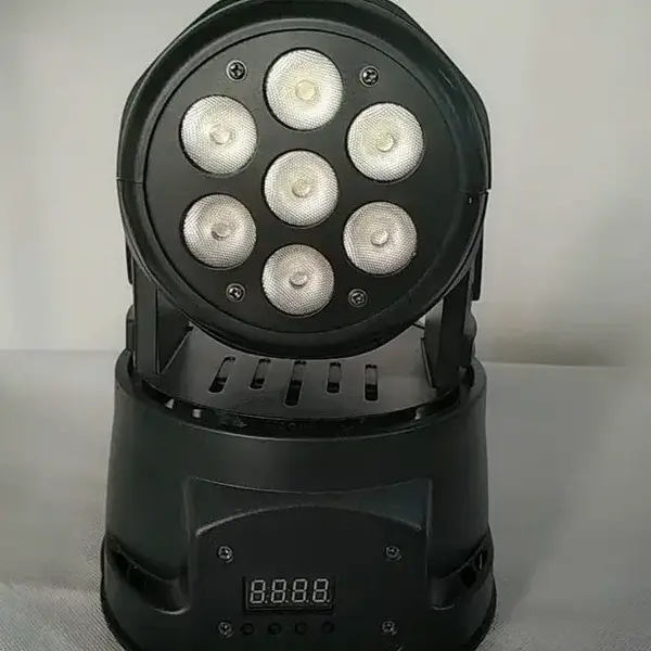 7×10W 4-in-1 RGBW LED Wash Moving Head Light for DJs & Events Ghana (2)