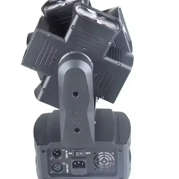 8×12W RGBW Rotating LED Moving Head Light with DMX512 for DJ & Events Ghana (6)