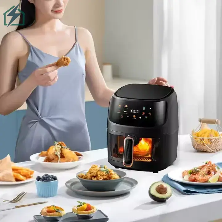 8L Large Capacity Air Fryer Ghana – Smart Family Cooking Air Fryer 1 (4)