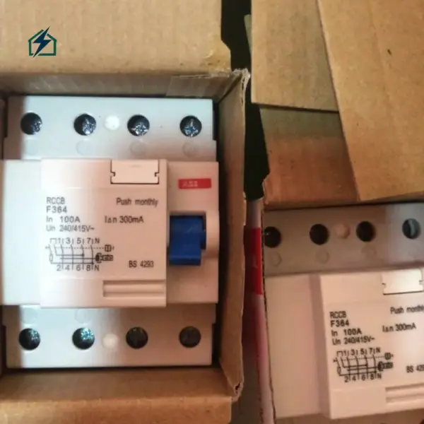 ABB 4 Pole RCCB Circuit Breaker 100A 30mA – 415V Industrial Residual Current Protection for Ghana