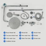 Adjustable Rainfall Shower Set