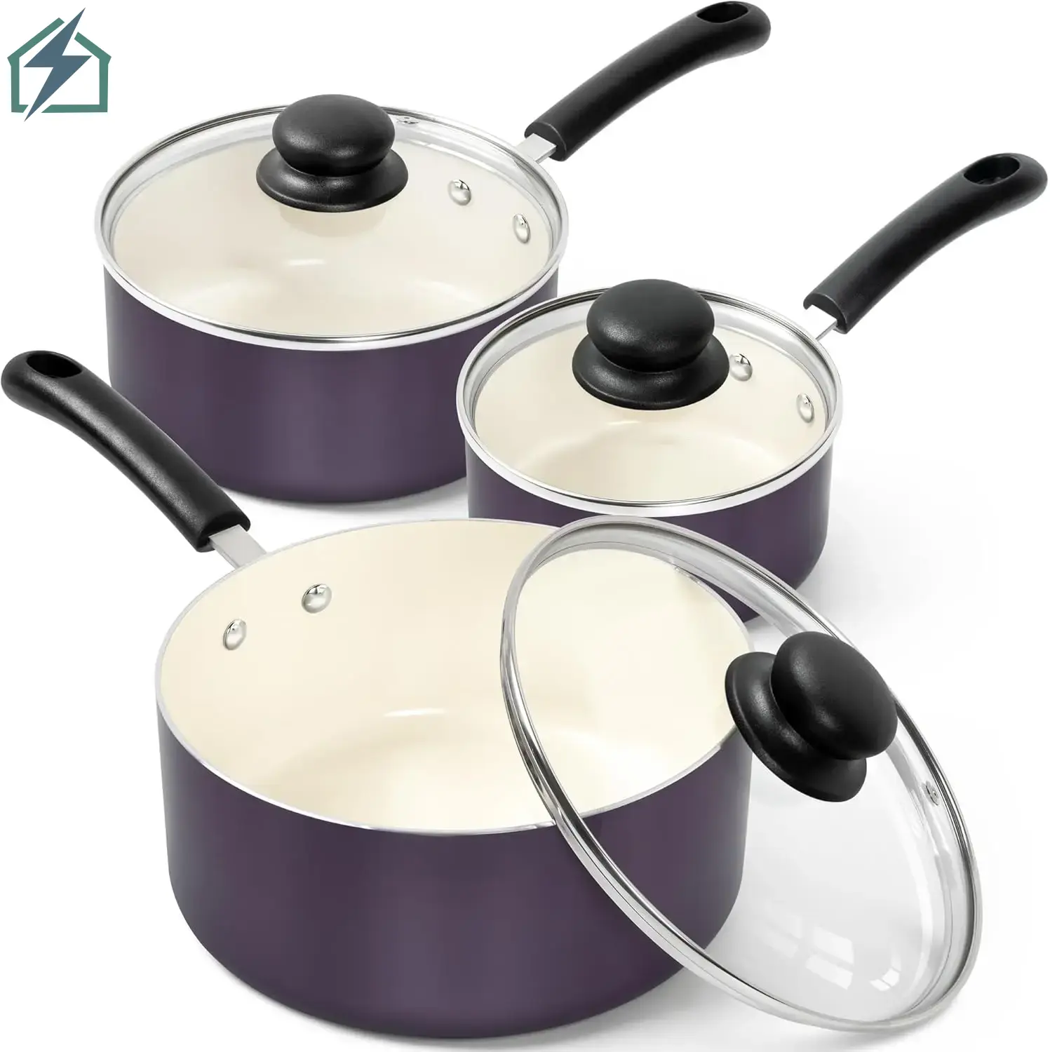 Aluminum Ceramic Non-Stick Cookware Set Ghana – Durable Home Kitchen Pots 1 (2)
