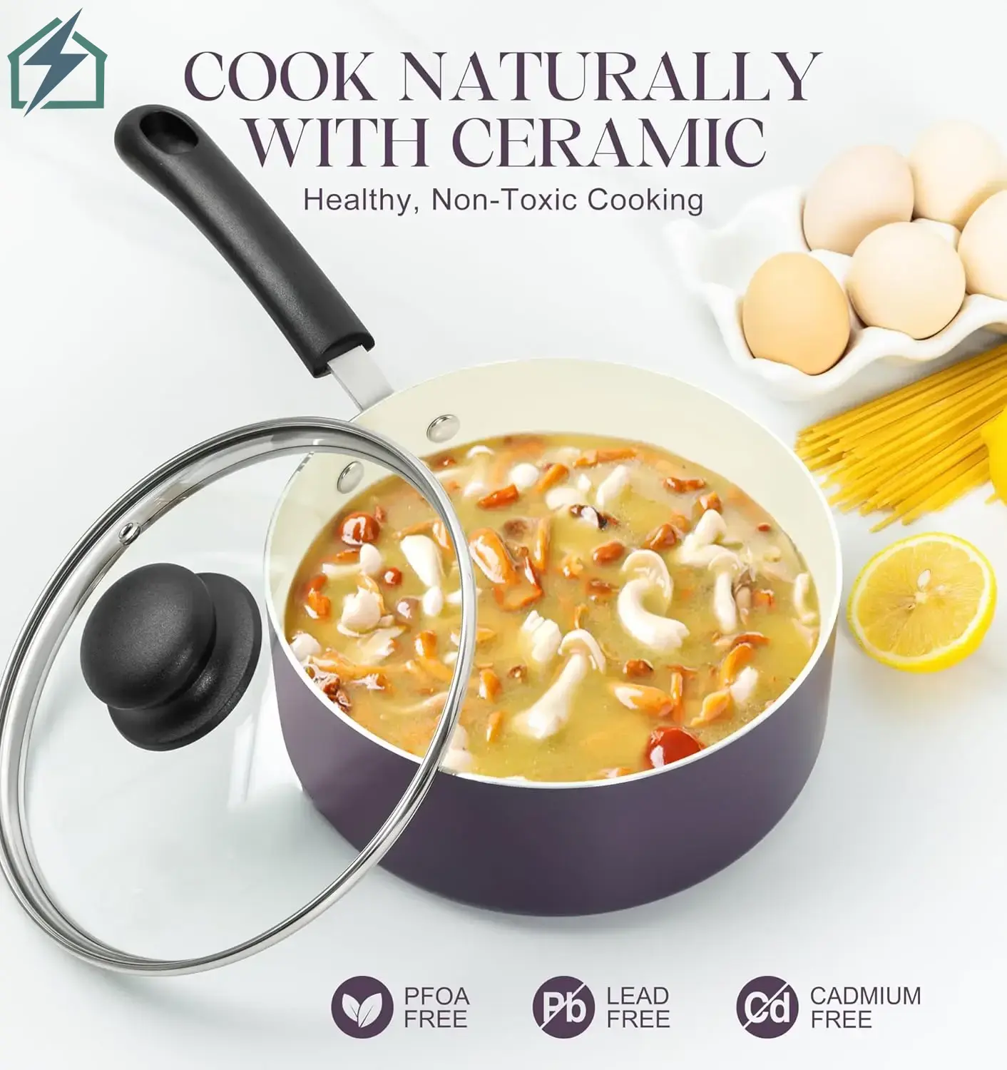 Aluminum Ceramic Non-Stick Cookware Set Ghana – Durable Home Kitchen Pots 1 (4)