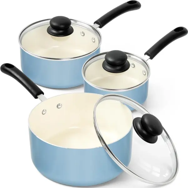 Aluminum Ceramic Non-Stick Cookware Set Ghana – Durable Home Kitchen Pots