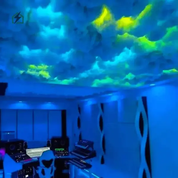 APP Control Thunder Cloud RGB Ceiling Light 5 Meter Ghana | Smart Gaming Room LED Cloud Light