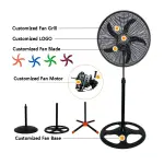 Avelon 18-Inch Industrial Standing Fan – Strong Wind Cooling Fan Ghana