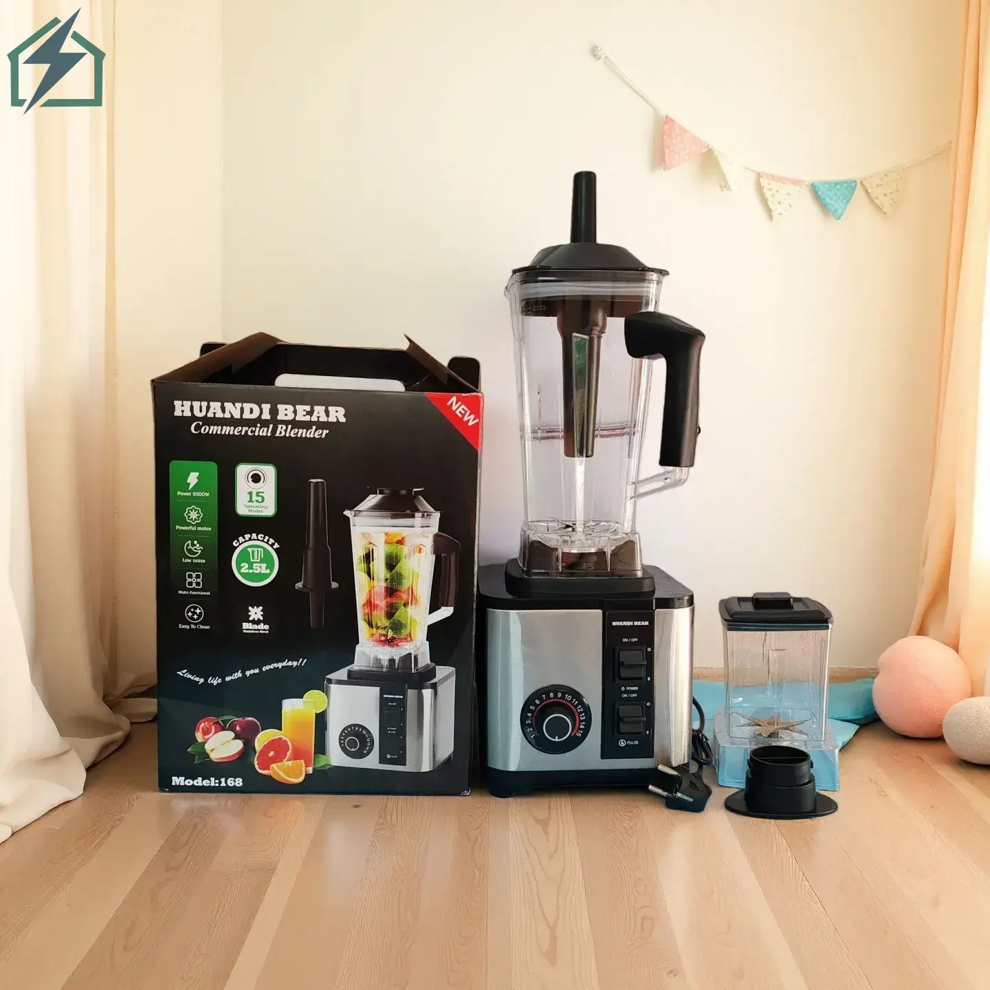 AVELON Heavy-Duty Stainless Steel Blender Ghana – 4500W Ice Crushing Smoothie Blender 1 (1)