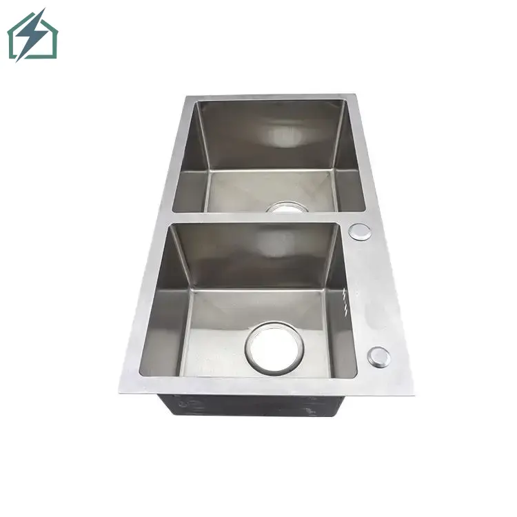Black Double Bowl Kitchen Sink – Premium Stainless Steel Kitchen Sink Ghana (4)