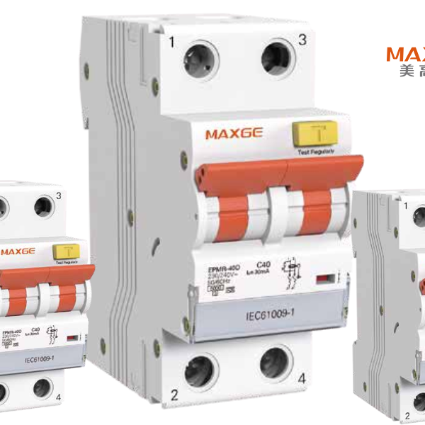 MAXGE EPMR-40D 2P RCCB (6A–40A, 30/100/300mA) – Earth Leakage Protection Ghana
