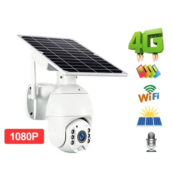 C-Berry PTZ Solar Security Camera 4G Wireless Smart CCTV Camera with AI Detection & Two-Way Audio for Ghana