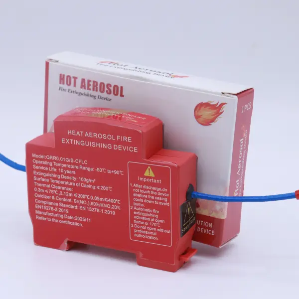 DIN Rail Mount Automatic Aerosol Fire Extinguisher for Electrical Equipment