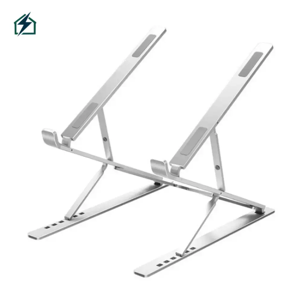 Double-Layer Foldable Aluminum Laptop Stand Ghana – Adjustable Ergonomic Laptop Cooling Stand Adjustable Height