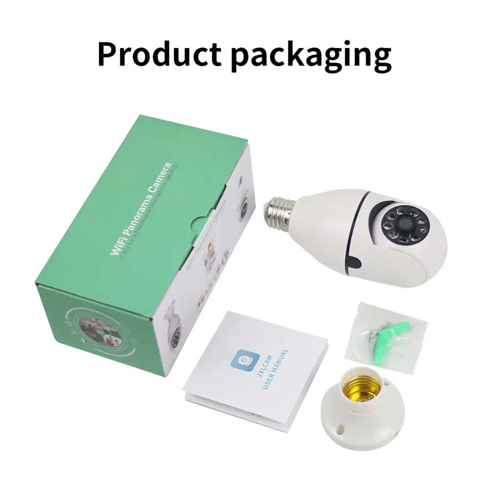 E27 WiFi Bulb Security Camera 360° – Smart Wireless CCTV Light Camera for Ghana Homes (5)