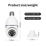 E27 WiFi Bulb Security Camera 360° – Smart Wireless CCTV Light Camera for Ghana Homes