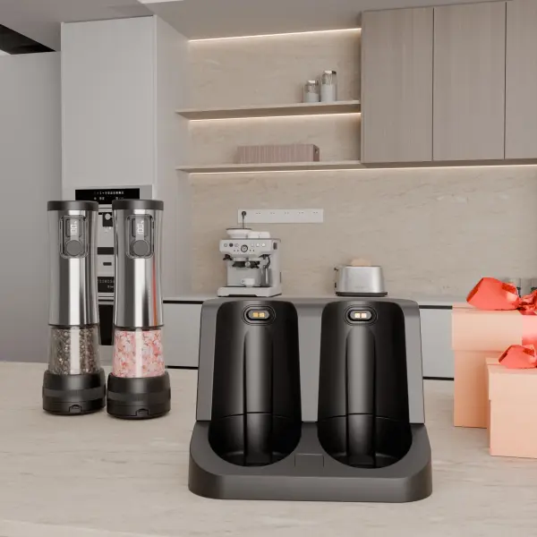 Electric Stainless Steel Grinder Set Ghana – Rechargeable Salt, Pepper & Spice Grinder