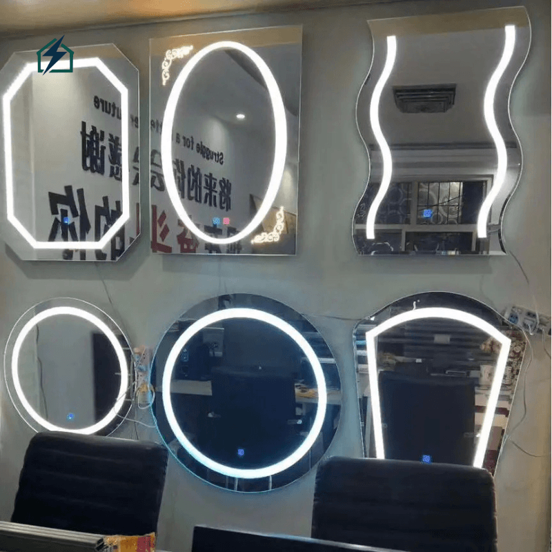 β Frameless Bathroom Mirror Easy Wall Installation
