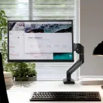 Gas Spring Monitor Arm Desk Mount 17–32 Inch – Adjustable Aluminum Monitor Stand Ghana