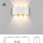 Hagood HG-05 6W LED Waterproof Wall Lamp – Modern Outdoor Wall Light for Homes & Gardens in Ghana