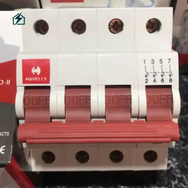 Havells 4 Pole Circuit Breaker – Heavy Duty Three-Phase MCB for Industrial & Commercial Electrical Protection Ghana