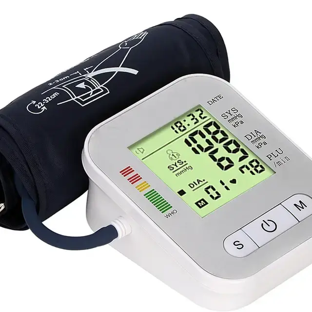 High-Quality Digital Blood Pressure Monitor – Automatic Upper Arm BP Machine with LCD Display & Memory (2)