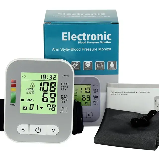 High-Quality Digital Blood Pressure Monitor – Automatic Upper Arm BP Machine with LCD Display & Memory (5)