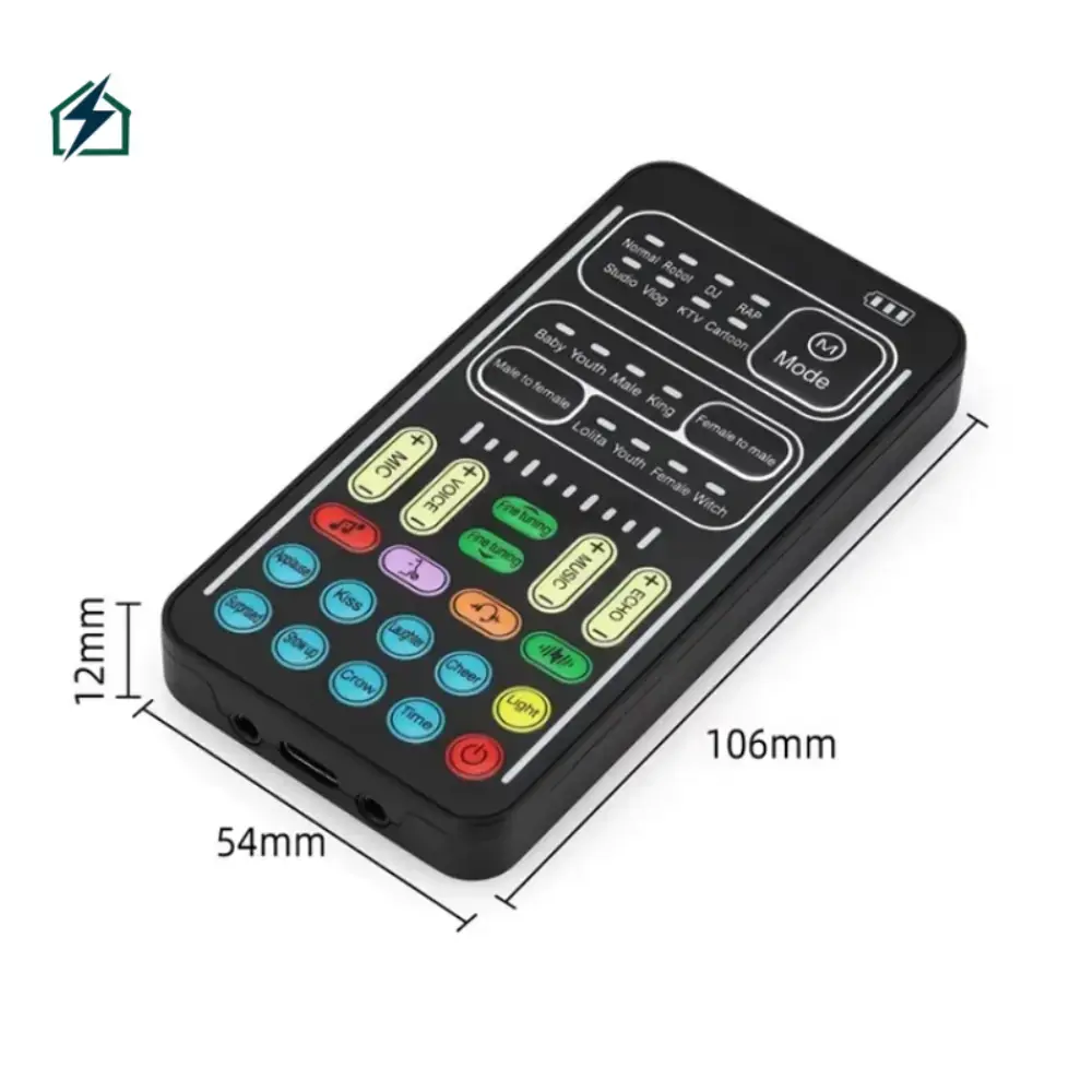I9 Portable Voice Changer & Audio Mixer Ghana – Live Streaming, Gaming & Podcast Sound Card Audio Mixing Controls