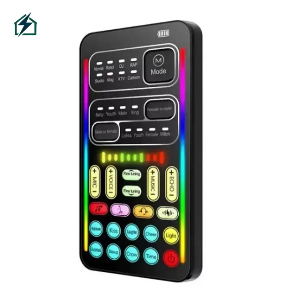 I9 Portable Voice Changer & Audio Mixer Ghana – Live Streaming, Gaming & Podcast Sound Card Voice Changer Function