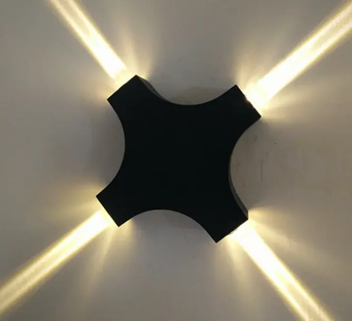 LED Cross Star Wall Light – Modern Outdoor Waterproof Aluminium Wall Lamp for Homes & Hotels Ghana (1)