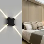 LED Cross Star Wall Light – Outdoor Waterproof Decorative Security Light for Homes & Buildings in Ghana