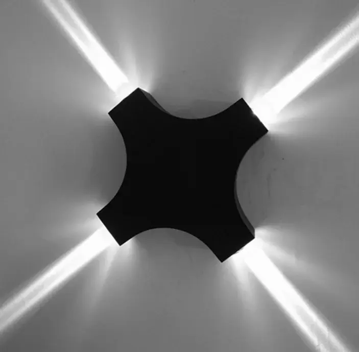 LED Cross Star Wall Light – Modern Outdoor Waterproof Aluminium Wall Lamp for Homes & Hotels Ghana (4)