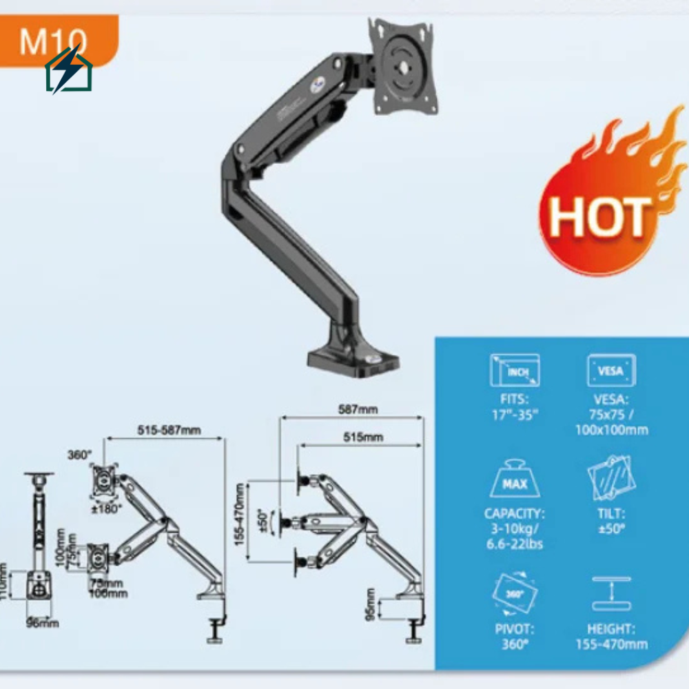 ✔ Load Capacity_ Up to 9kg (19.8 lbs)