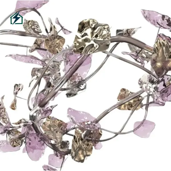 Luxury Flower Shape Crystal Chandelier Ghana | Modern LED Crystal Ceiling Light by Zeal Lighting