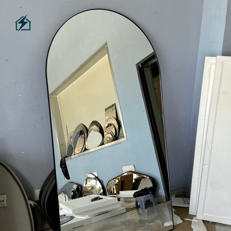 ✔Luxury Arched Full Length Mirror Clear Reflection