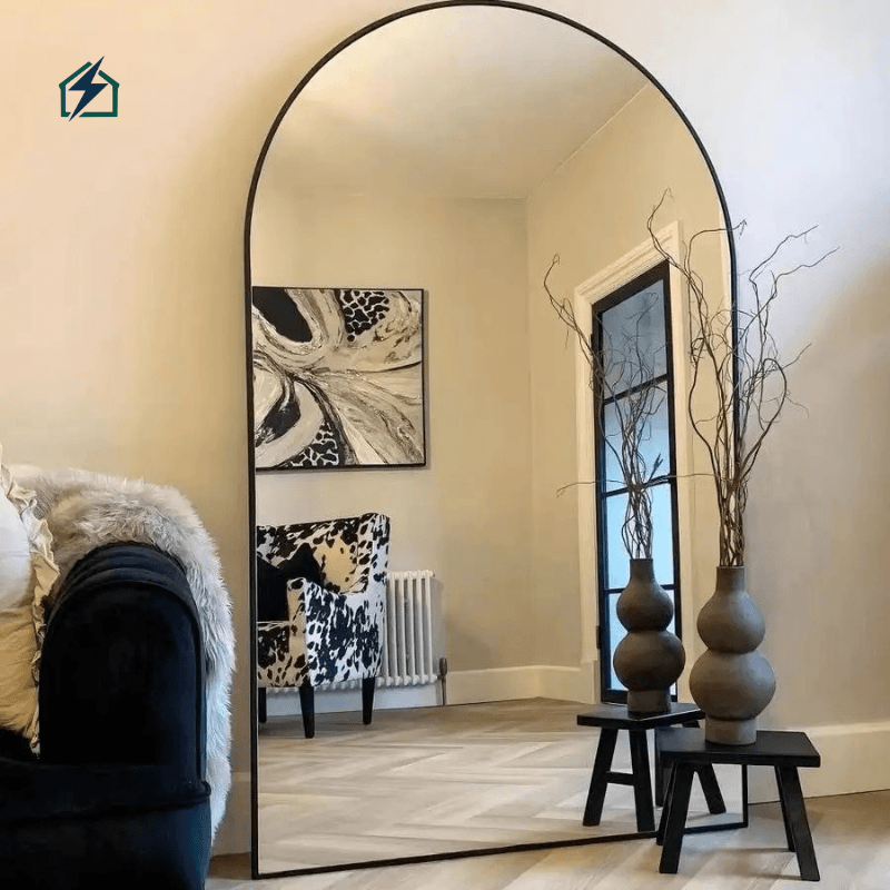 ✔Luxury Arched Full Length Mirror Modern Home Decor Finish