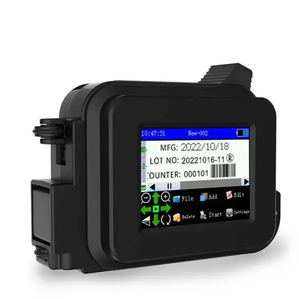 Mini Portable Handheld Inkjet Printer – Batch Code, Date, Expiry, Barcode & QR Code