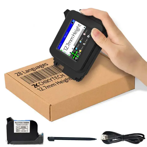 Mini Portable Handheld Inkjet Printer – Batch Code, Date, Expiry, Barcode & QR Code