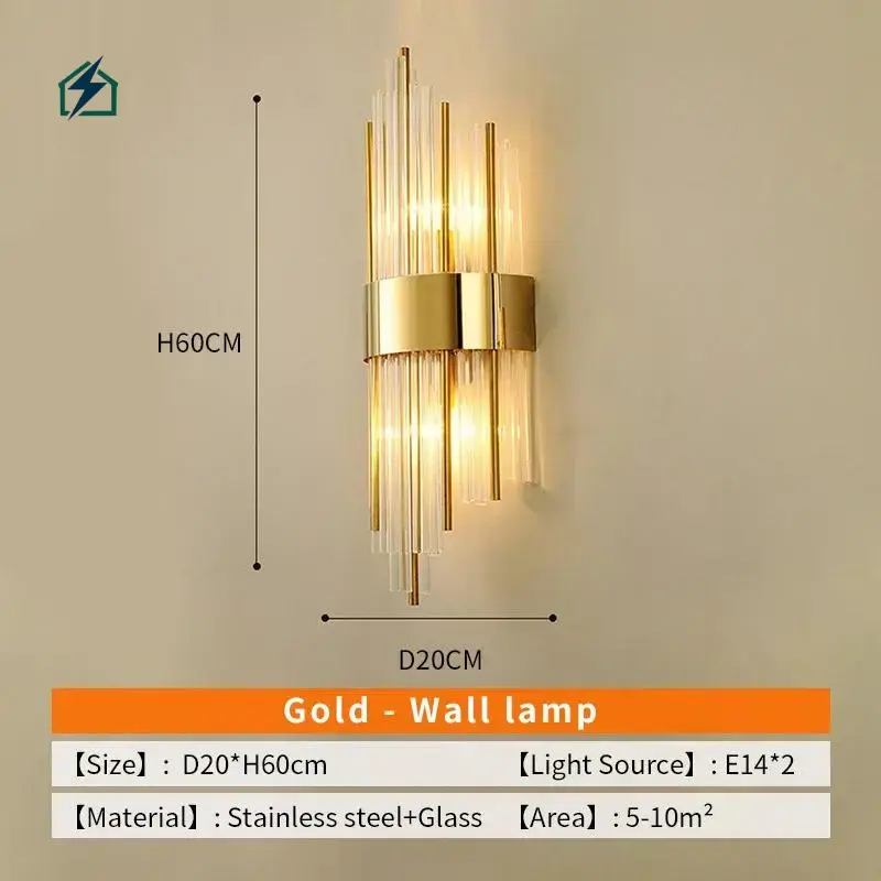 Modern Crystal Wall Lamp with Fabric Shade – Dimmable Luxury Wall Light for Homes & Hotels in Ghana Premium Chrome Finish
